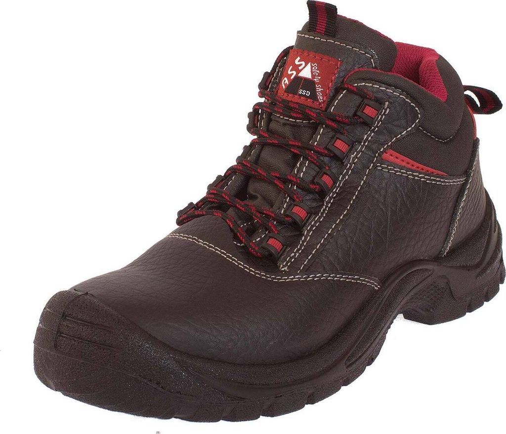 ASS Sicherheitsstiefel 6171 Schwarz/Rot 42