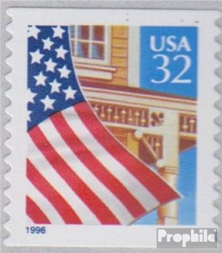 Briefmarken USA 1996 Mi 2726I BG (kompl.Ausg.) postfrisch Freimarke - Flagge