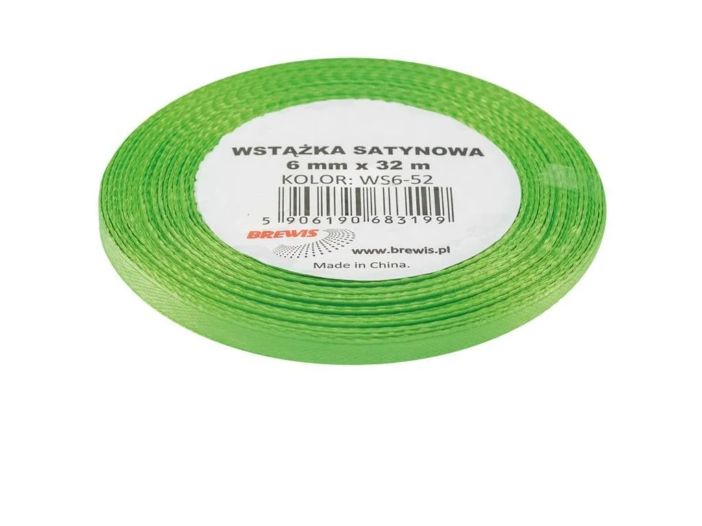 2x Rotoli Nastro Raso Verde Chiaro 6mm x 32m - Fai da Te Creativo