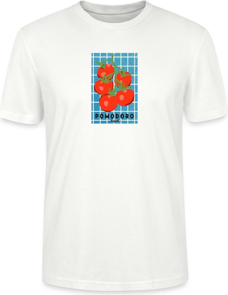 Spreadshirt Summer Dolce Vita Italien Pomodoro Inspiration Uni Bio T-Shirt, XS, Weiß