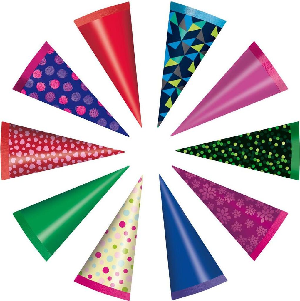 10x Herlitz Deko Schultüte / Zuckertüte / Länge: 15cm / Produktbild 