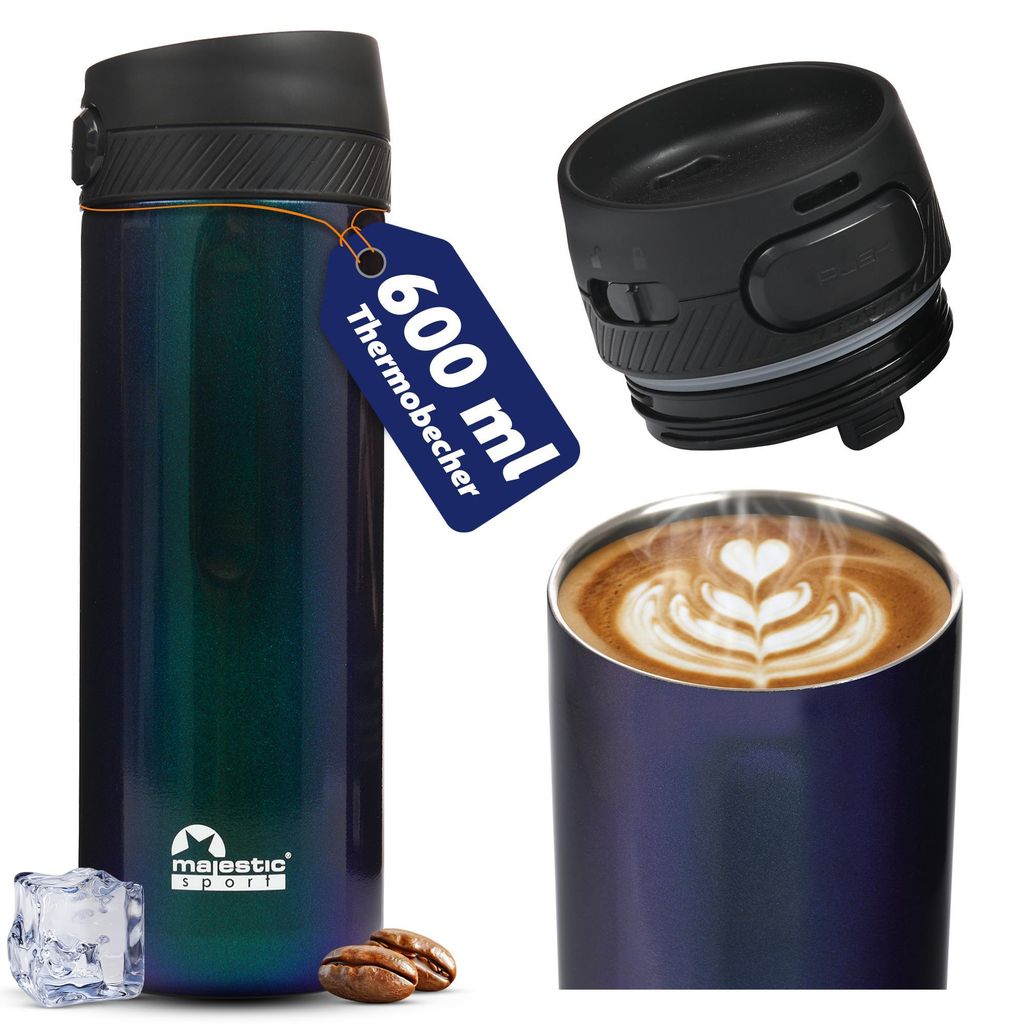 Majestic Sport Nord Thermobecher 600 ml, Kaffeebecher to go Produktbild 