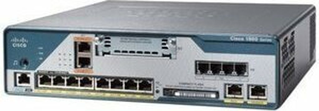Cisco 1861, 8-user SRST, 4FXS, 2BRI, 8xPOE,SP Svcs, HWIC slot, IEEE 802.3af, 8 Benutzer, Ethernet, HTTP, Ethernet, Fast Ethernet, G.711, G.729