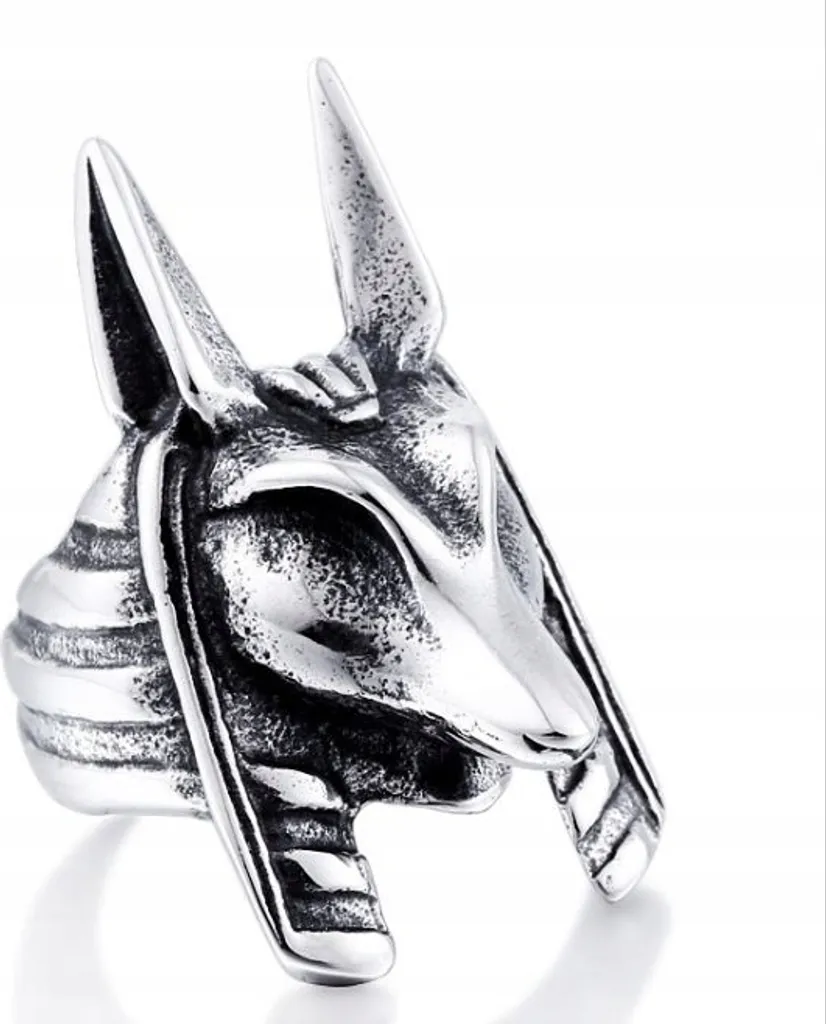 Anello SYGNET Anubis EGYPTIAN 249 | Sigillo in Argento 925 Uomo