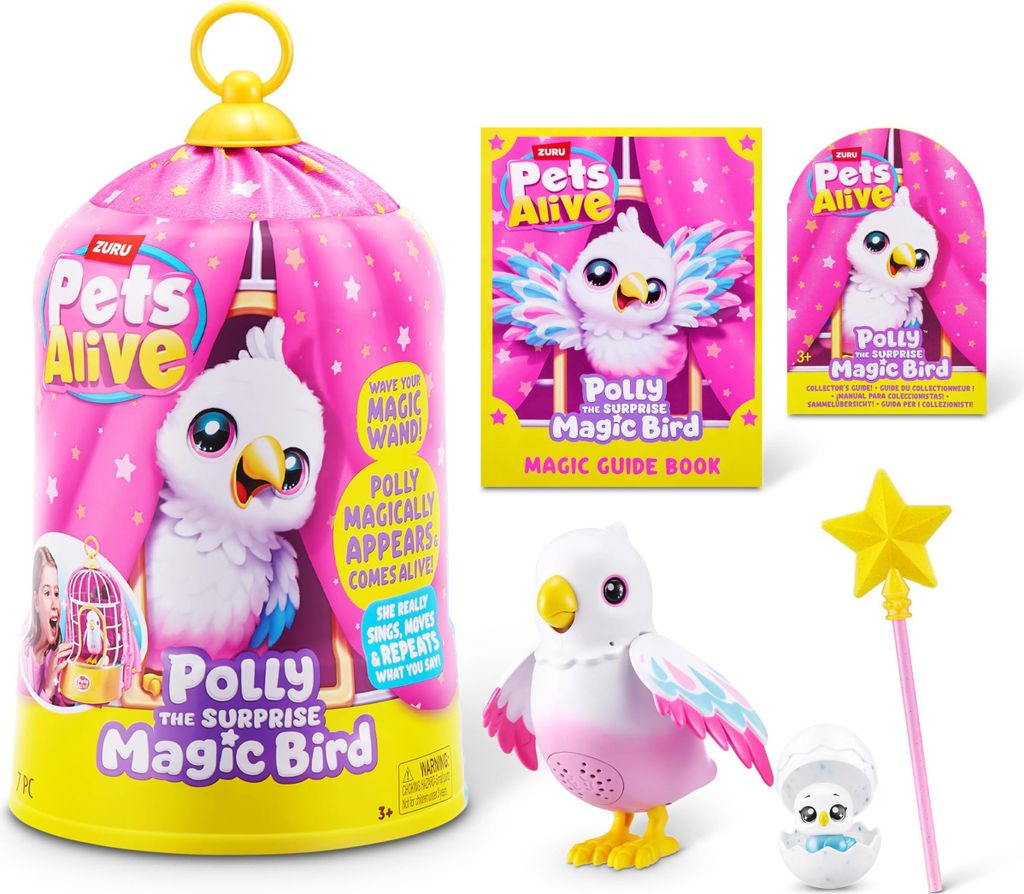 Zuru Pets Alive Magischer Vogel Mit Geräuschen Mehrfarbig  Produktbild 