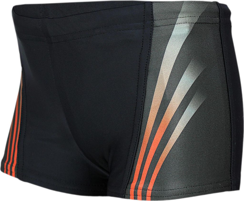 Aquarti Jungen Schwimmhose Kontrastfarbige Einsätze, Farbe: 16101 Schwarz / Rot, Größe: 128