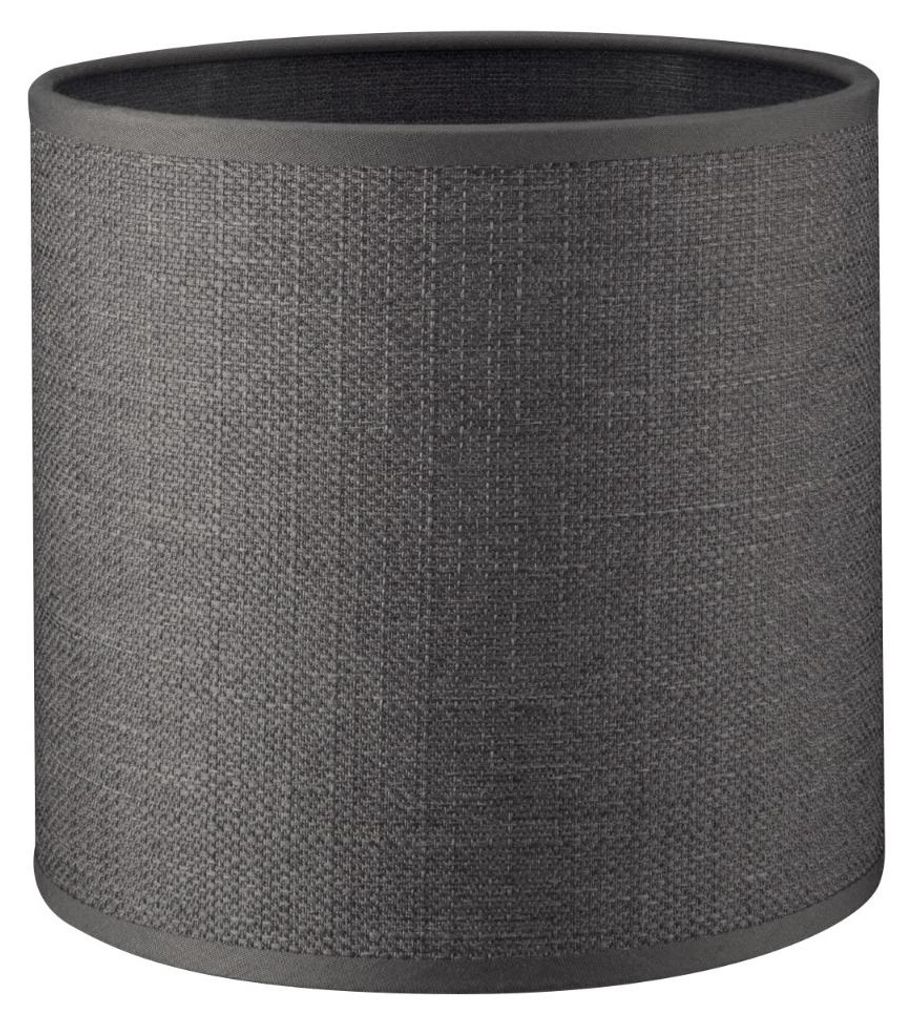 Home Sweet Home Lampenschirm Canvas anthrazit - B:16xT:16xH:15cm