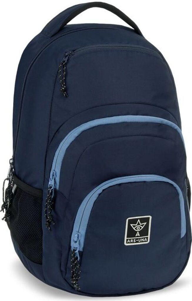 Ars Una Studentenrucksack Navy AU2, dunkel blau-blau, uni