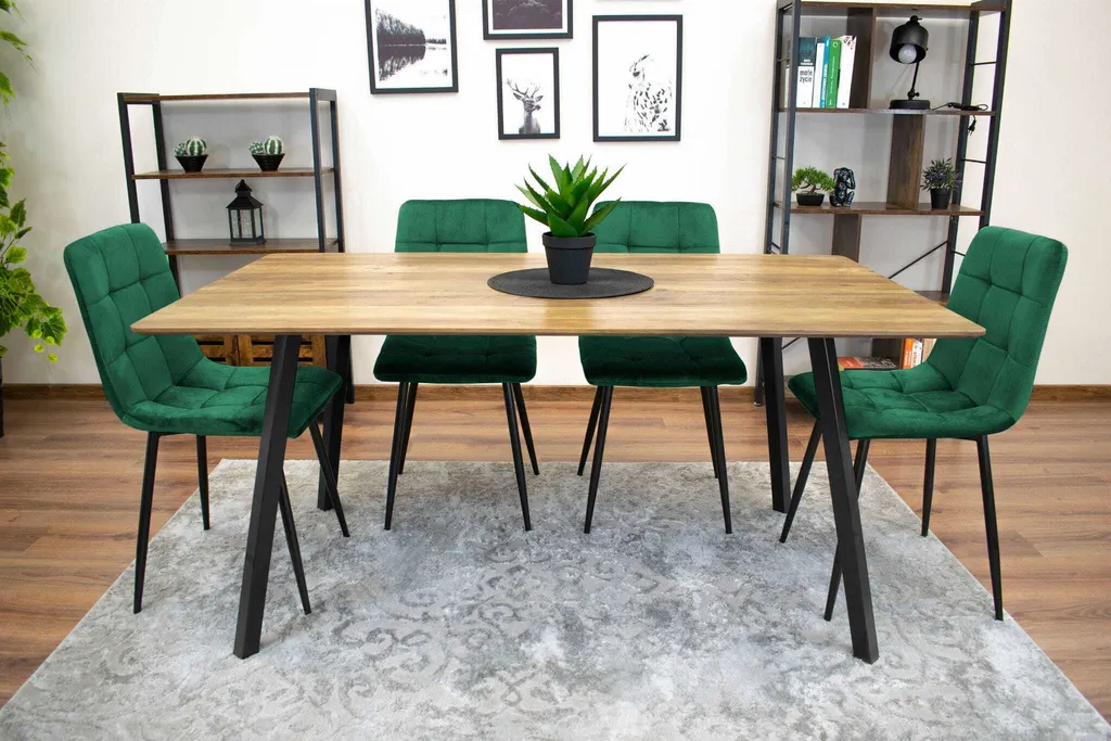 Sedia Valora KARA Verde Scuro - Sedia Moderna per Cucina e Sala - 9