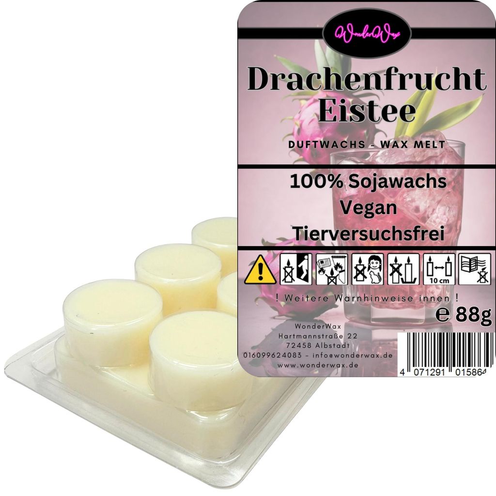WonderWax Duftwachs Wax Melts für Duftlampe, 6 Kreise Duftmelt Wachsmelt Sojawachs Duftwachs Würfel für Raumdüfte, Wachs Duftöl Winter Indoor ...