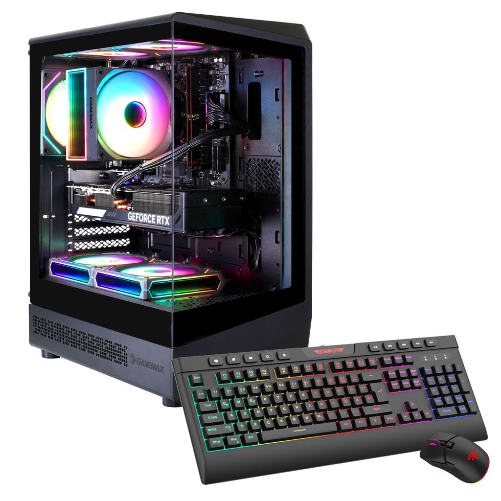 GAMEMAX Gaming-PC VISTA COC AB 7523 Ryzen 7 9700X 32GB DDR5 RAM 1TB SSD RTX 5070Ti Windows 11