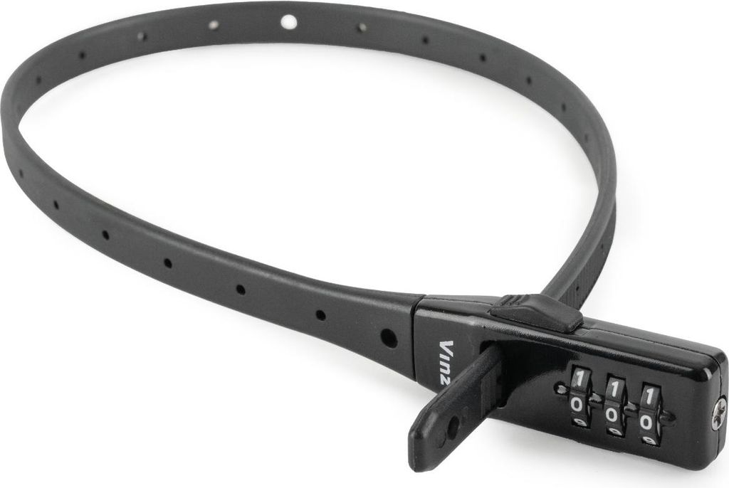 VINZ Aspen Helmschloss / Rennradschloss / Skischloss – Schwarz