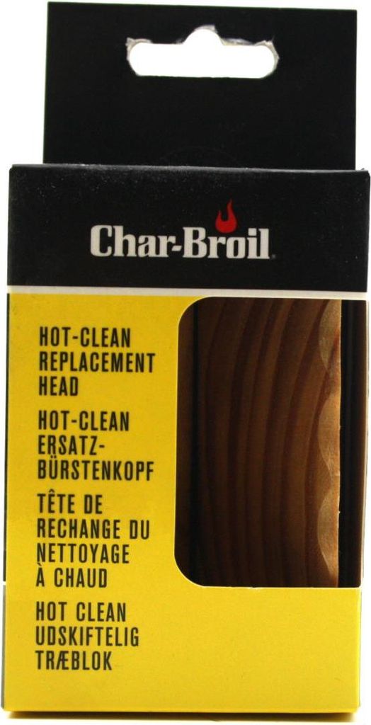 2 x Char-Broil Hot Clean Ersatzkopf für Premium Grillbürste Bürste Holzbürste Holz