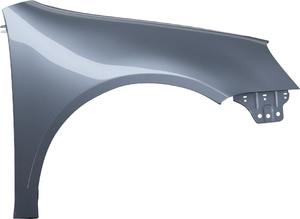BLU Premium Kotflügel Passend für VW Volkswagen Golf V 5 Schrägheck LD7X Rechts Grau PlatinGrau | 2003-2009 | Vorderseite Vorne | Lackiert | Ein...