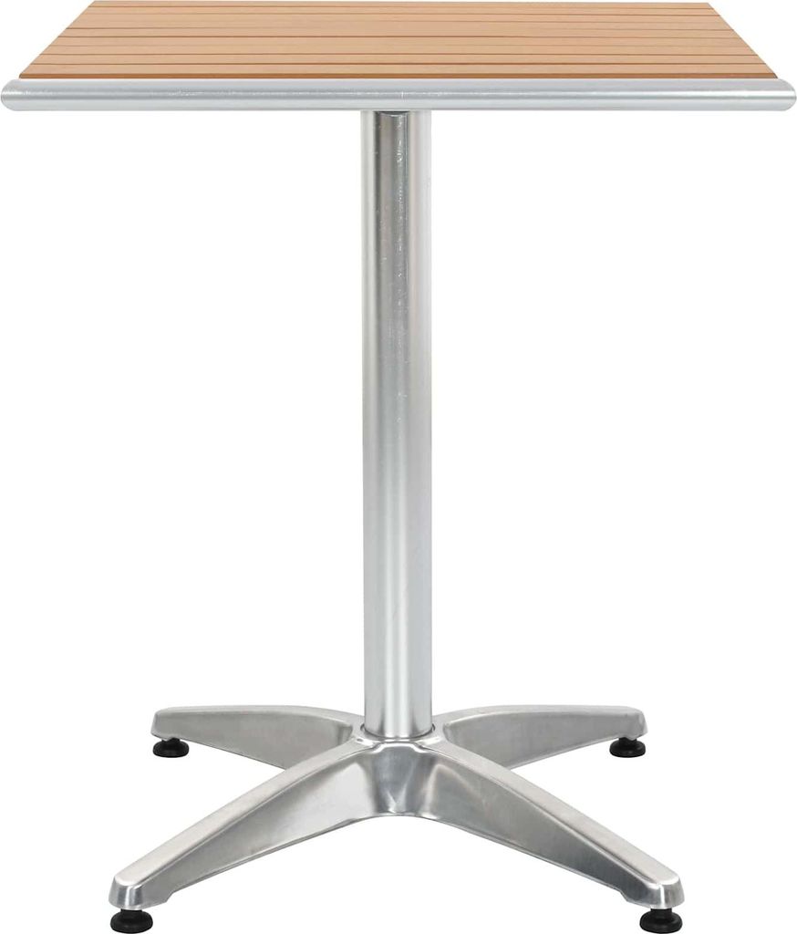 vidaXL Tisch Silber Aluminium und Kunststoff