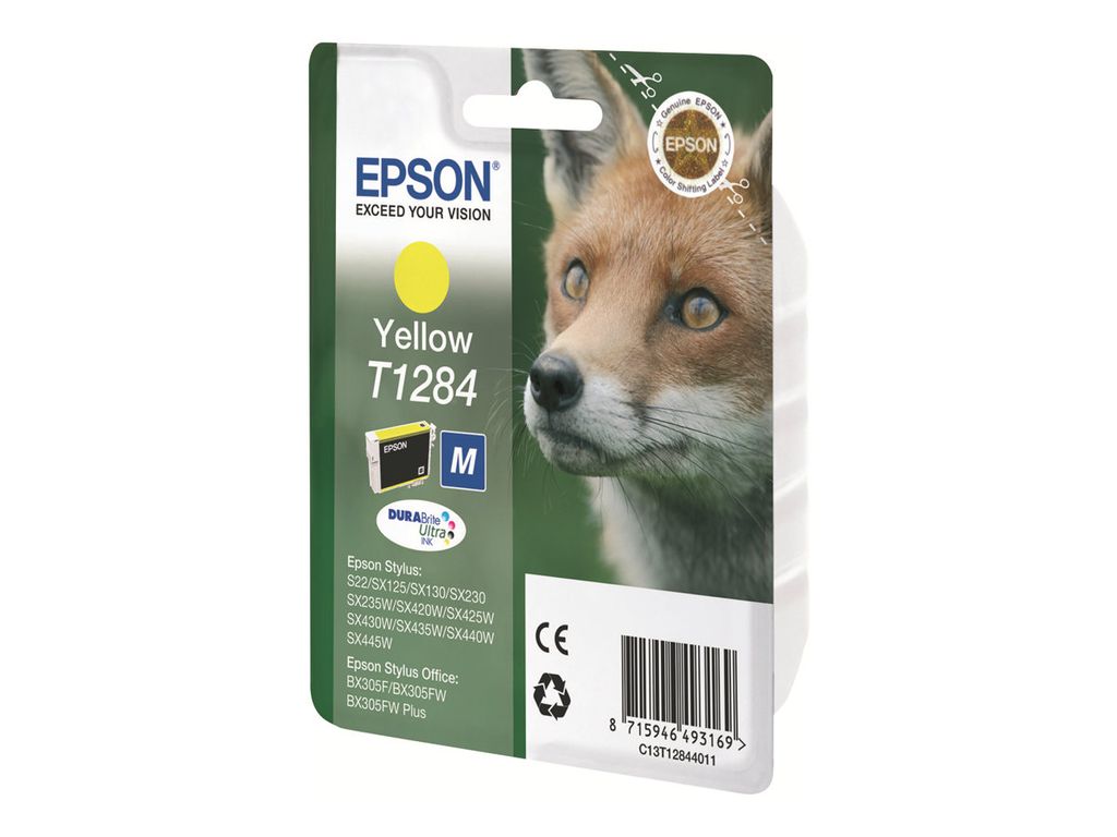 Epson Fox Tintenpatrone Yellow T1284 DURABrite Ultra Ink, Produktbild 