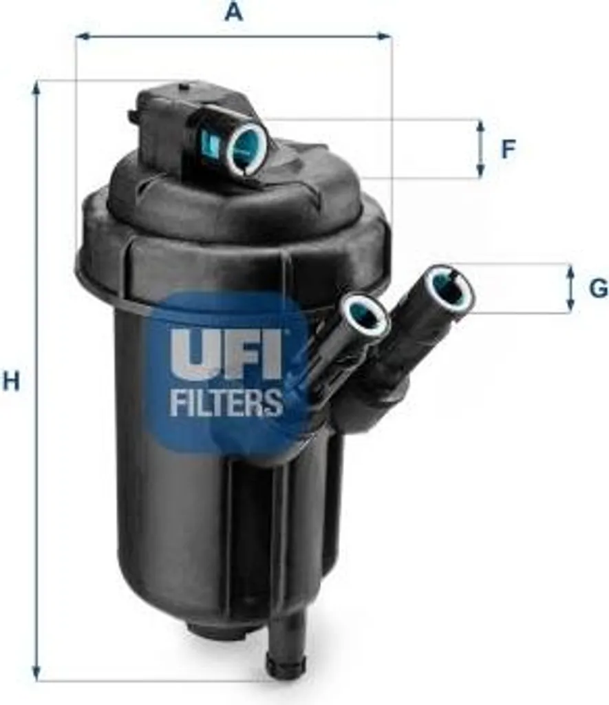 Filtre à gasoil haute efficacité pour Opel Agila B et Meriva A - UFI