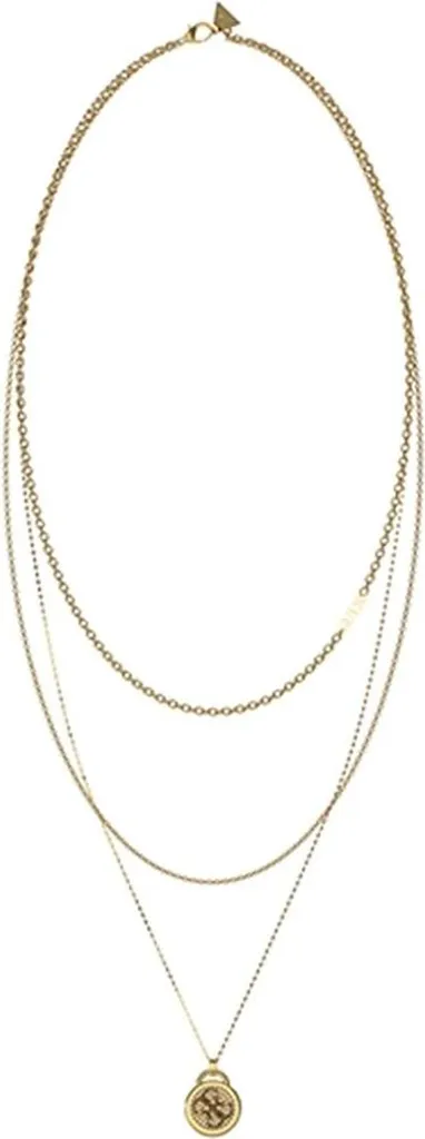 Collier Guess JUBN03127JWYGT-U doré avec pendentif logo G pour femme