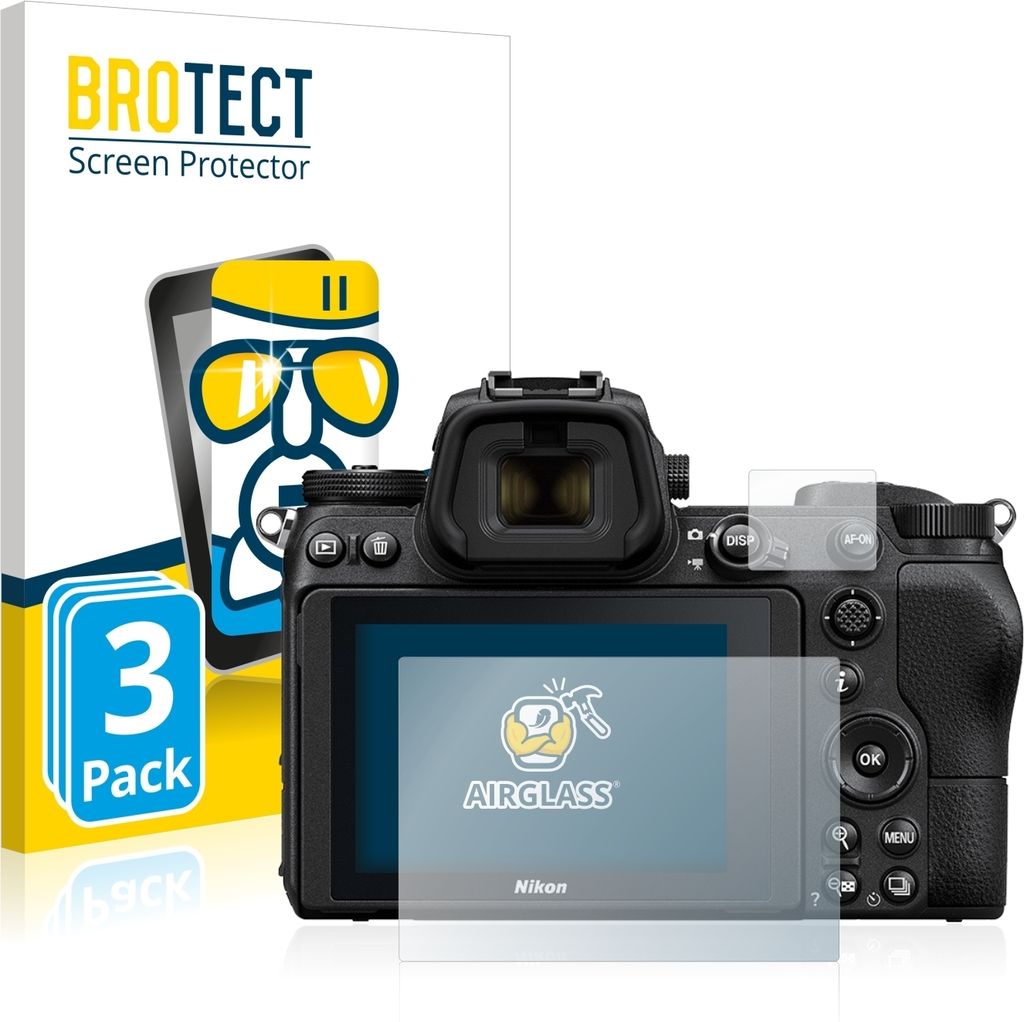 3x BROTECT Schutzglas für Nikon Z 7 Schutzfolie Panzer Folie Glas Display Schutz klar