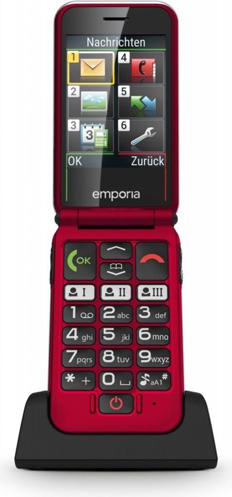 Emporia Joy V228 rot Bluetooth Senioren-Telefon Produktbild 5