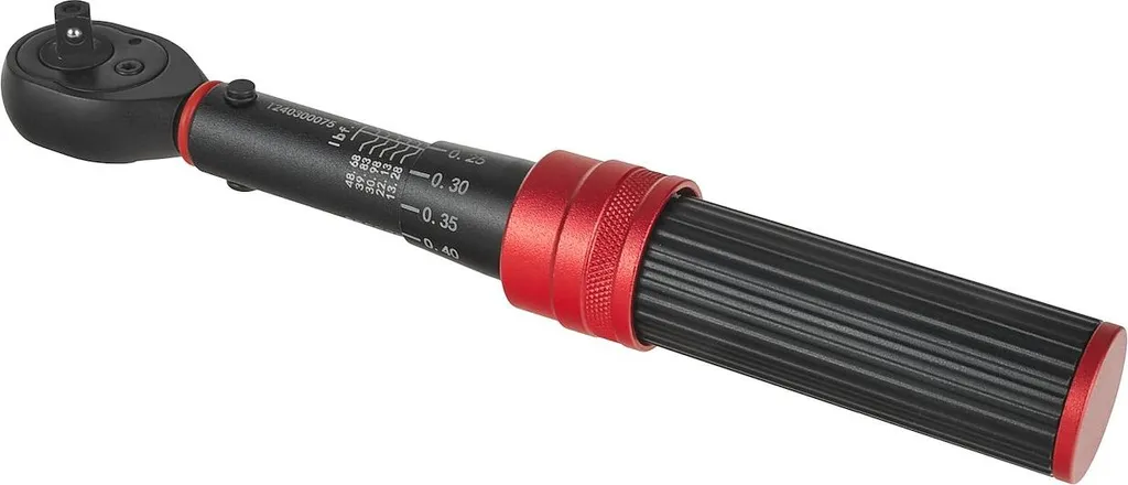 Clé dynamométrique 1/4" 1-6Nm robuste avec réglage micrométrique précis