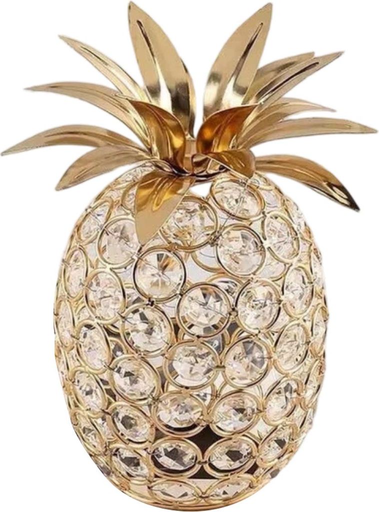 Glänzende Kristall Perle Ananas, handgefertigte Dekoration, Ananas Nordic künstliche Frucht-Skulptur, Tisch Centerpiece, Home Wedding Party Holid...