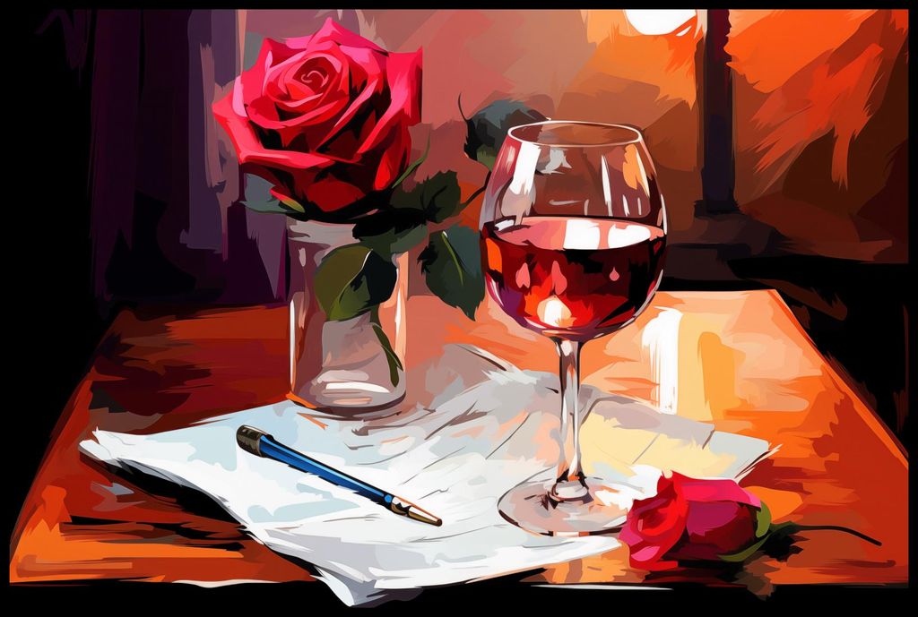 Plakat 91,5x61cm Poetischer Abend