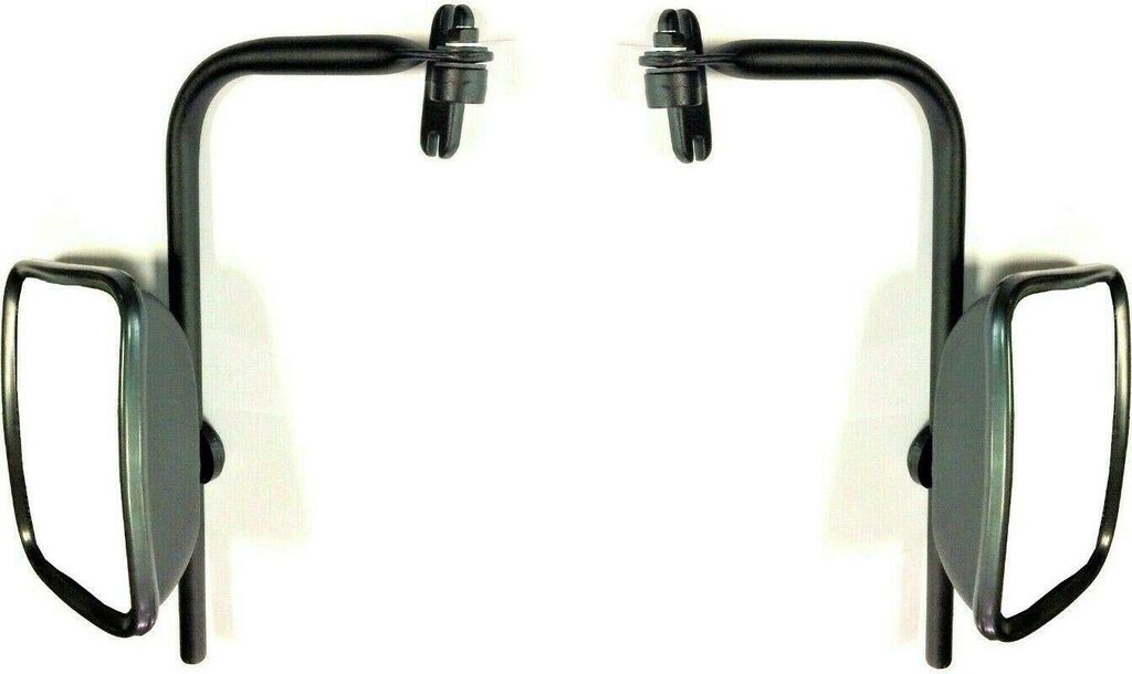 2x Außenspiegel Seitenspiegel R650° ř15-28 LKW 198x160 mm mit Spiegelhalter SET