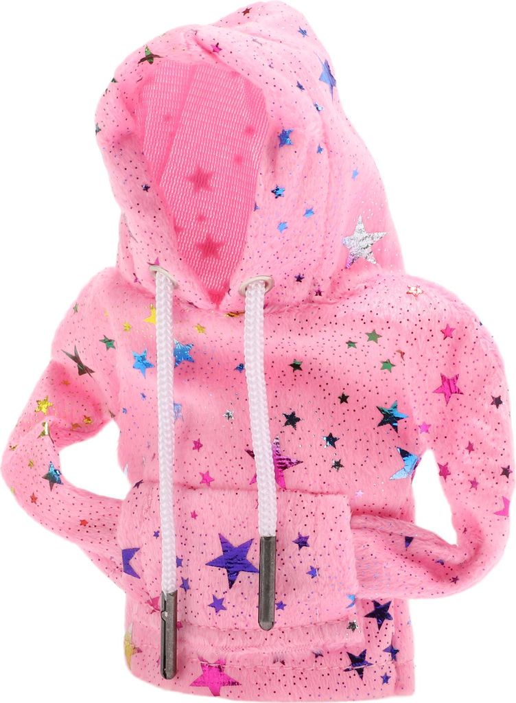 Universaler Schaltknaufbezug mit reflektierendem Sternenmuster, Schaltknauf-Hoodie für Auto, Wohnmobil, LKW, SUV, Stoff Pink