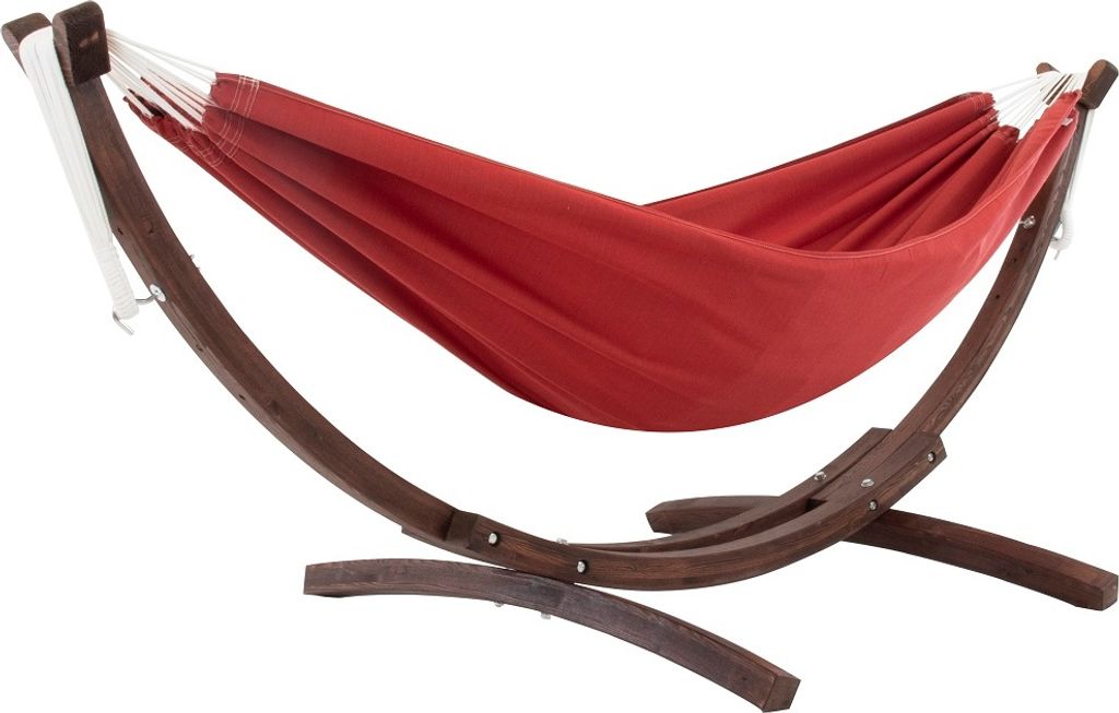 Sunbrella Doppelhängematte mit Gestell Hängematte Vivere C8SPSN Crimson
