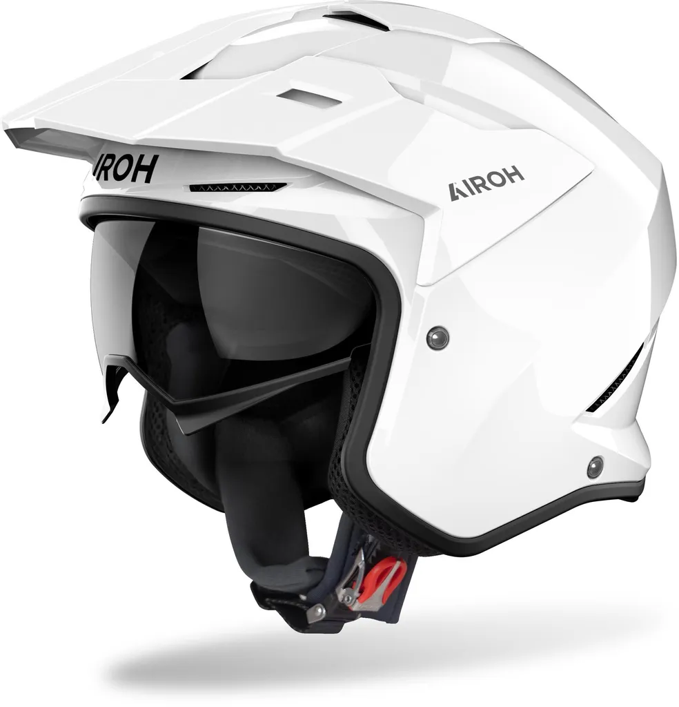 Casque jet Airoh Kombakt blanc M - Fini la buée et la chaleur en ville