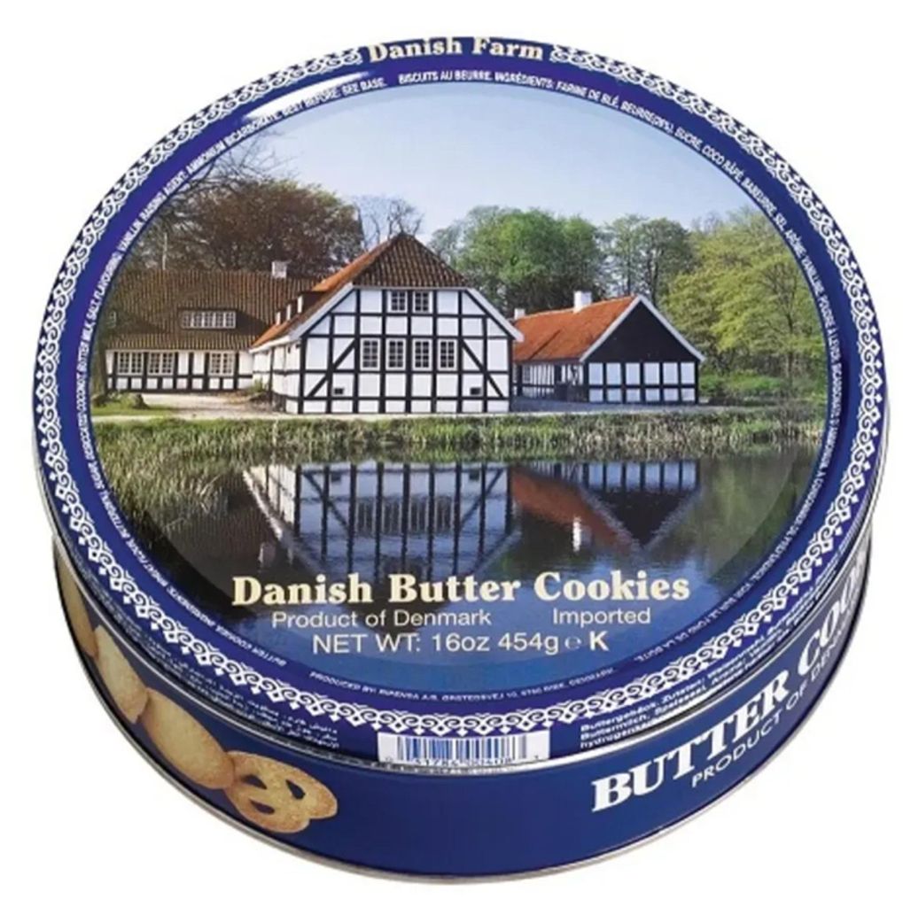 Dänische Butterkekse in einer 454g Dose - Biscotteria Produktbild 