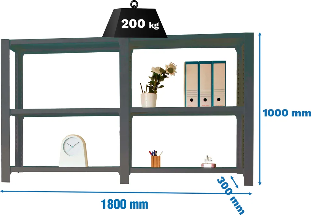 Étagère Robuste Simonrack 180x100 : Finissez-en avec le Désordre