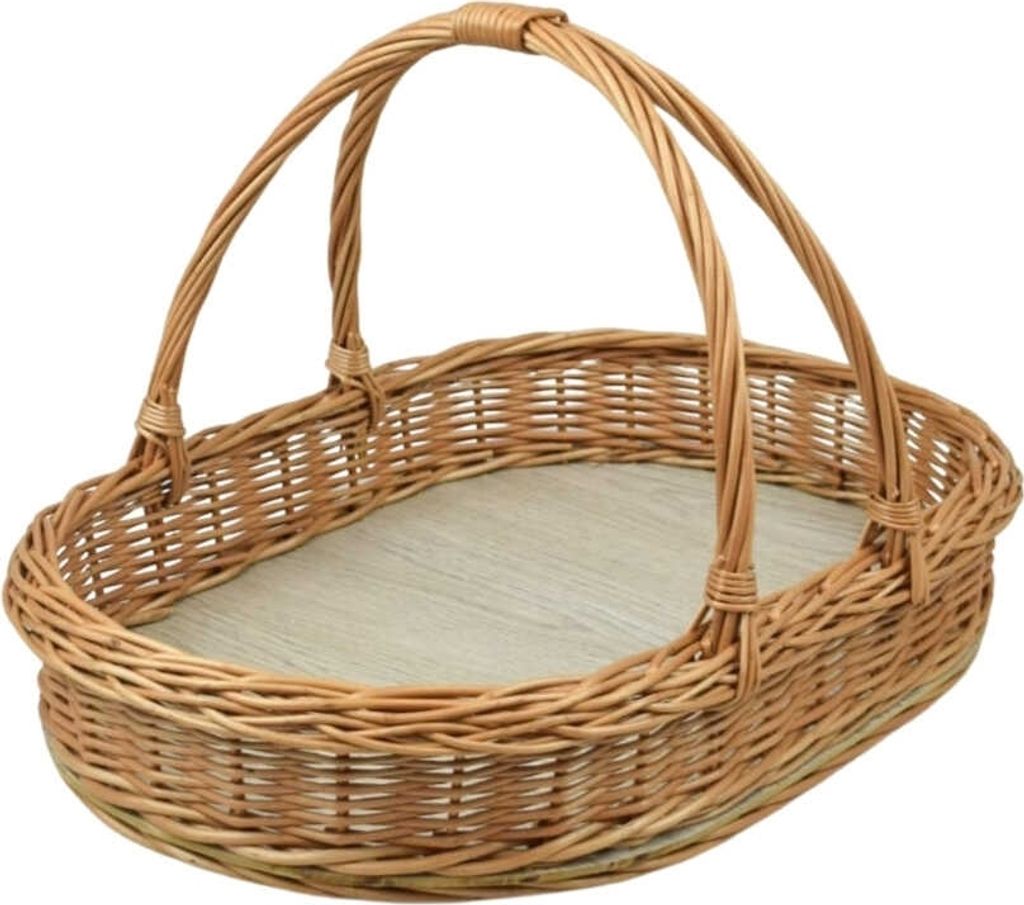 Ovales Tablett aus Weide 48 cm Produktbild 
