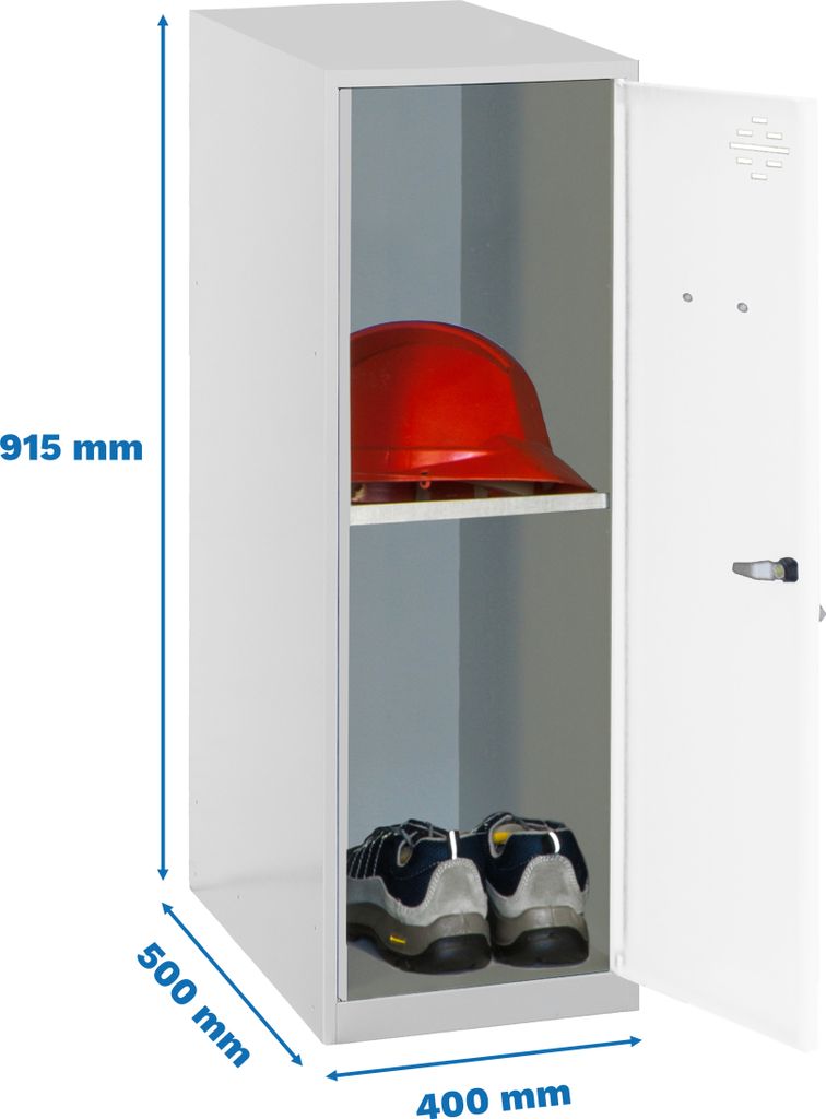 Simonrack Spind SIMONLOCKER DISM grau, weiß 8425437119231, 1 Schließfach 40,0 x 50,0 x 91,5 cm