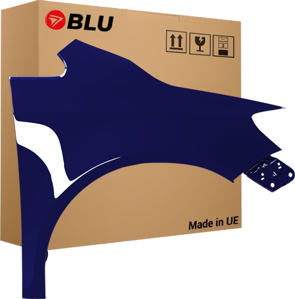 BLU Kotflügel Passend für VW Volkswagen Golf V+ / Golf 5 PLUS LA5G Rechts Blau PerlBlau | 2005-2009 | Vorderseite Vorne | Lackiert | Einbaufertig