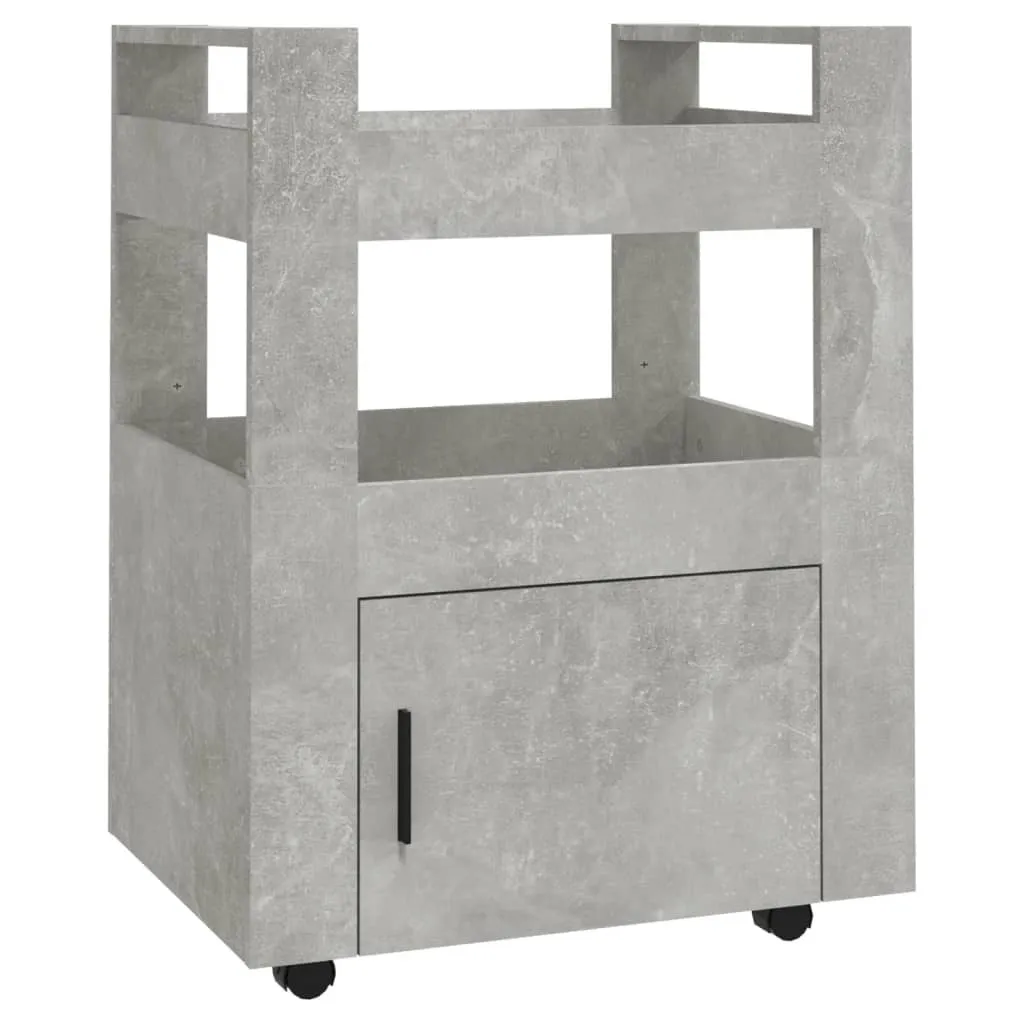 Carrello Portatutto Cucina Grigio Cemento 60x45x80 cm | Ordine e Praticità