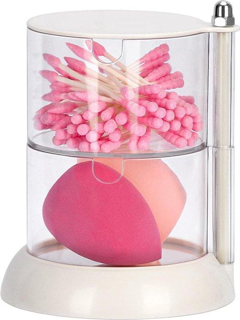 Acryl-Organizer, 2-Lagen, Haar-Accessoire, Schmuck-Container, Badezimmer-Organizer