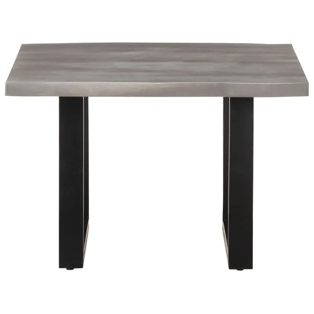 Tavolino Live Edge Acacia 60x60x40 cm | Legno e Metallo