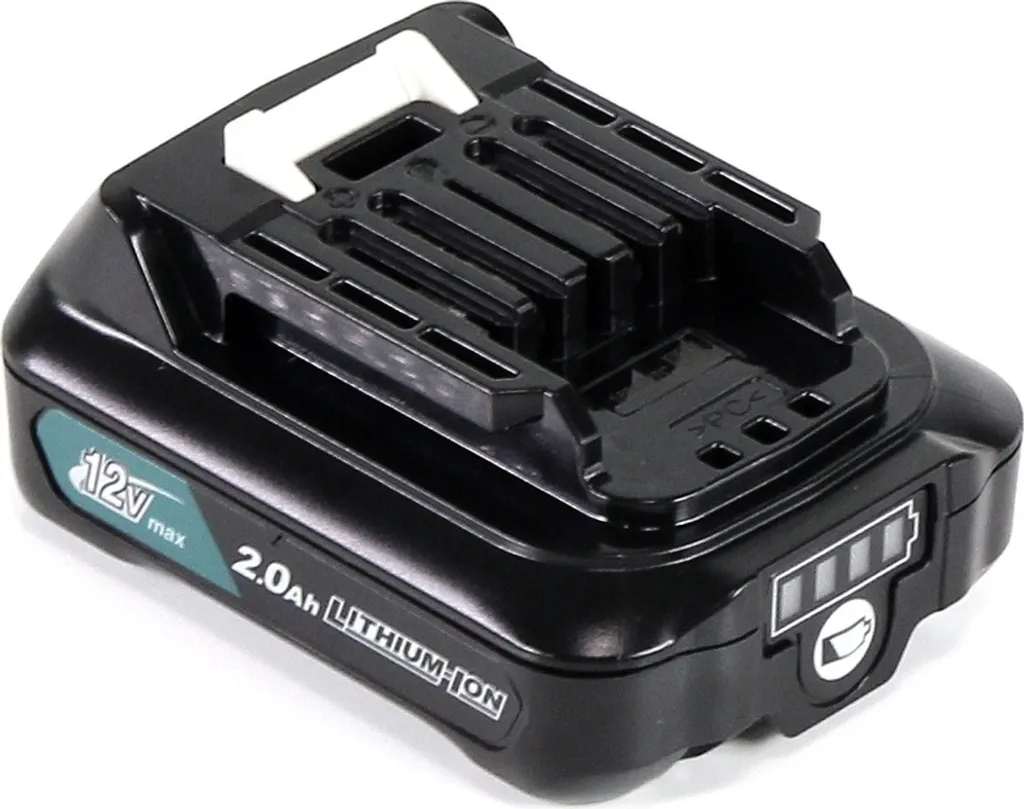 Doppia Batteria Makita 12V BL1021B 2Ah - Ricambio Originale 197396-9 - 4