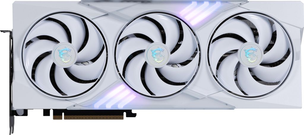 GeForce MSI RTX 5080 GAMING TRIO OC White 16 GB GDDR7 DLSS Produktbild 