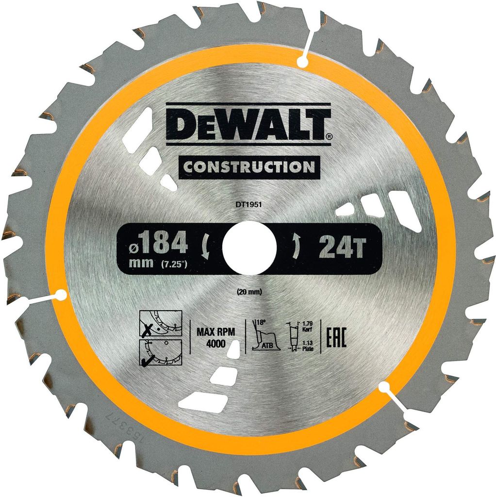 DEWALT XR EXTREME Kreissägeblatt Akku Produktbild 