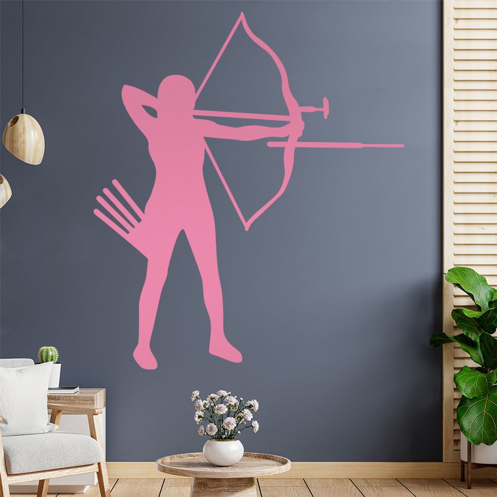 Bogenschießen Bogensport Wandtattoo Wandaufkleber Wall Sticker - Dekoration, Küche, Wohnzimmer, Schlafzimmer, Badezimmer