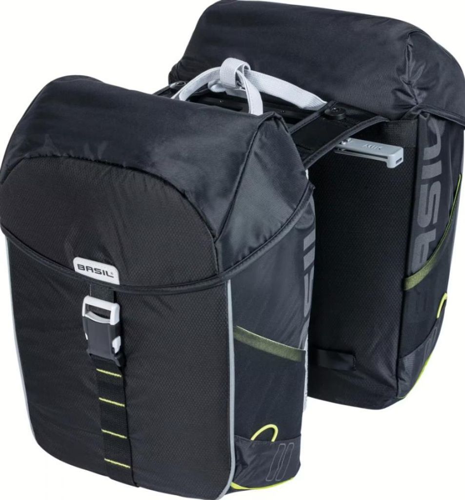 Borsa doppia BASIL "Miles MIK 2.0" Volum nero lime Immagine del prodotto 