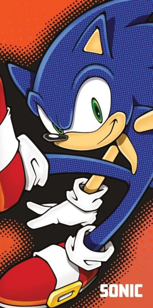 Serviette Sega Sonic The Hedgehog Rouge Jeu vidéo Figure Image du produit 