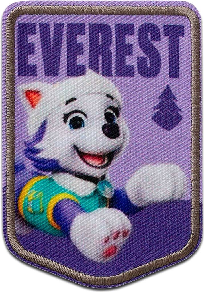 Mono-Quick Paw Patrol Everest - Aufnäher, Bügelbild, Aufbügler, Applikationen, Patches, Flicken, zum aufbügeln, Größe: 7,8 x 5,5 cm