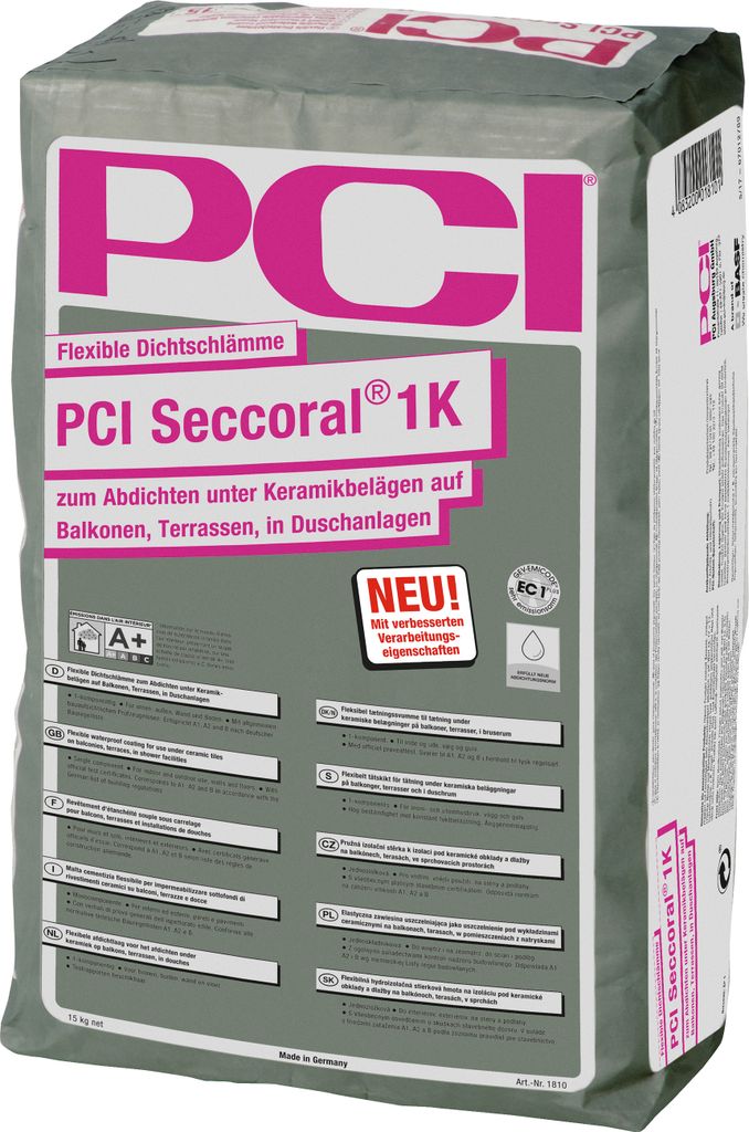 PCI Seccoral 1K hydroizolačná suspenzia 15 kg vrece Obrázok produktu 4