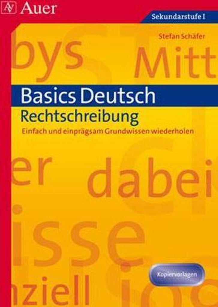Basics Deutsch: Rechtschreibung