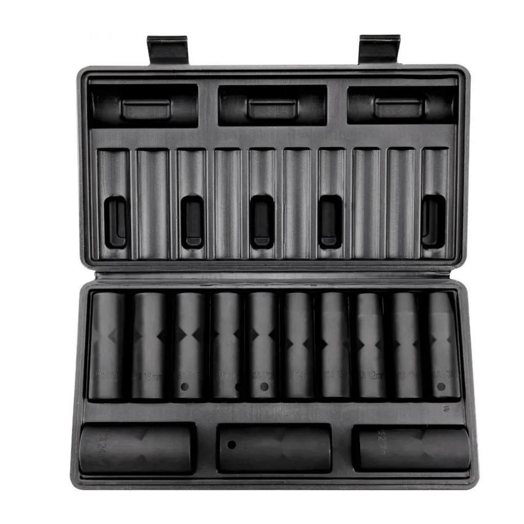 Kit 13 Bussole per Avvitatore a Impulsi 10-24mm - Estrattore CR-V