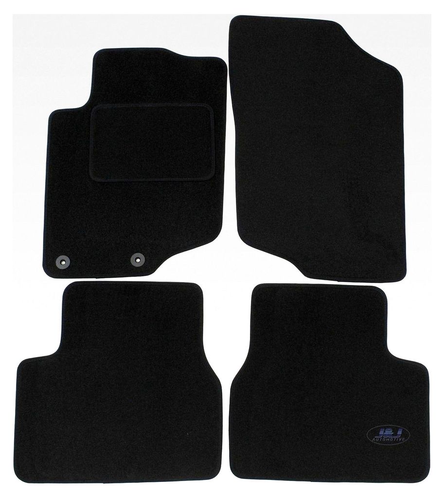 Velours Fußmatten für Peugeot 207 2006-2012, Passgenau, rutschfester Untergrund, verstärkt im Pedalbereich
